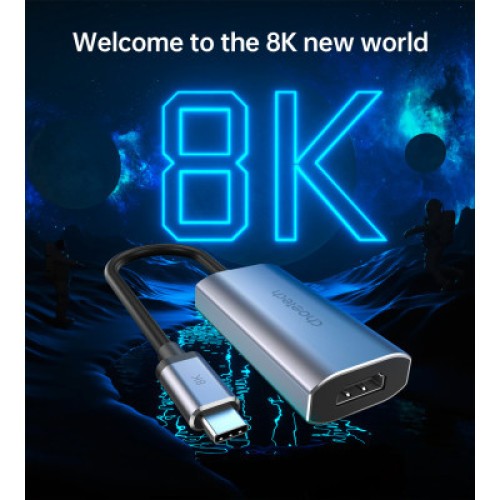 Переходник USB-C to HDMI 8K 60 Hz Choetech (HUB-H16-GY)