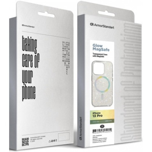 Чехол для мобильного телефона Armorstandart Glow Magsafe Apple iPhone 13 Pro Transparent (ARM69720)