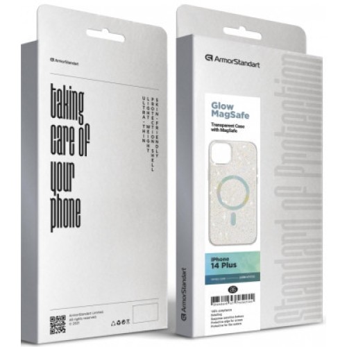 Чехол для мобильного телефона Armorstandart Glow Magsafe Apple iPhone 14 Plus Transparent (ARM69723)
