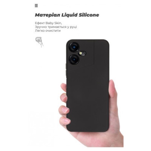 Чехол для мобильного телефона Armorstandart ICON Case Tecno POVA NEO 3 (LH6n) Camera cover Black (ARM70381)