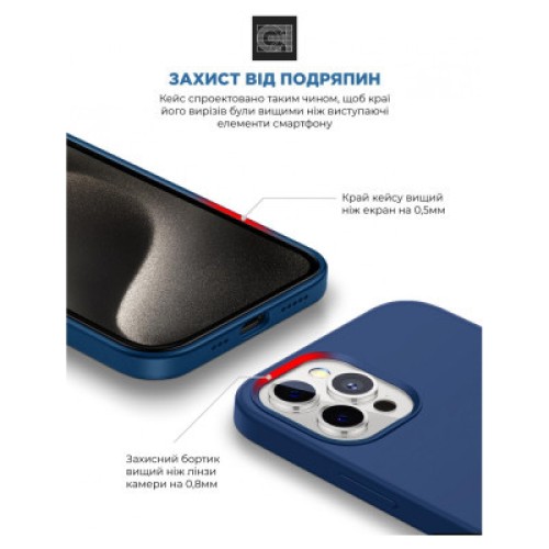 Чехол для мобильного телефона Armorstandart ICON2 MagSafe Apple iPhone 15 Pro Max Storm Blue (ARM72754)