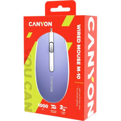 Мышка Canyon M-10 USB Mountain Lavender (CNE-CMS10ML)