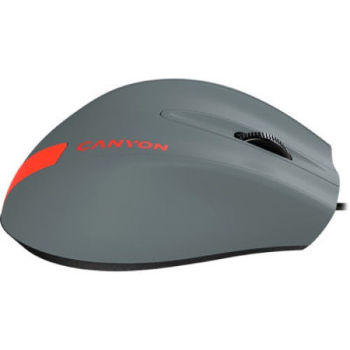 Мышка Canyon M-11 USB Gray/Red (CNE-CMS11DG)