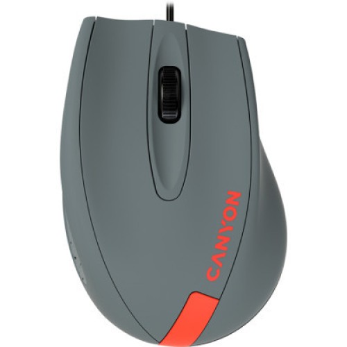 Мышка Canyon M-11 USB Gray/Red (CNE-CMS11DG)