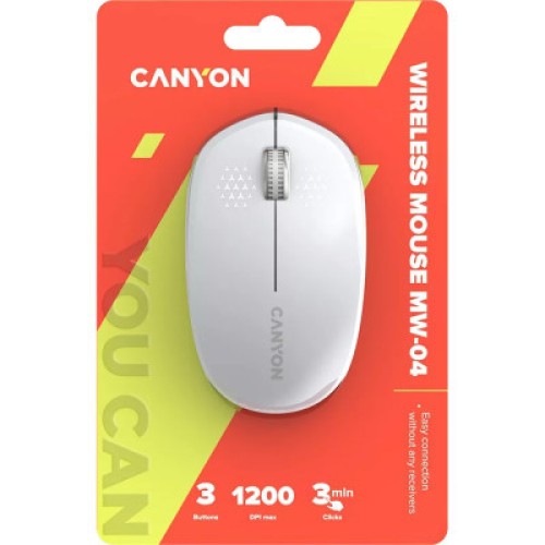 Мышка Canyon MW-04 Bluetooth White (CNS-CMSW04W)