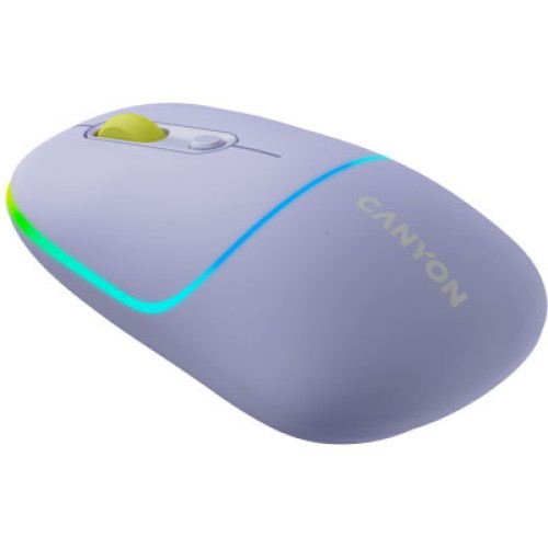 Мышка Canyon MW-22 Dual Band RGB Wireless Mountain Lavender (CNS-CMSW22ML)