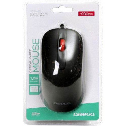 Мышка Omega OM-520 USB Black (OM0520B)