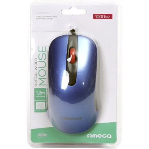 Мышка Omega OM-520 USB Blue (OM0520BL)