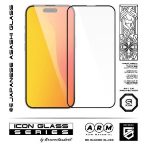 Скло захисне Armorstandart Icon 3D Apple iPhone 15 Black (ARM68213)
