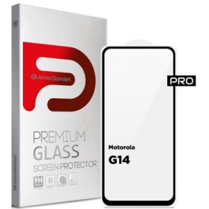 Стекло защитное Armorstandart Pro Motorola G14 Black (ARM70465)