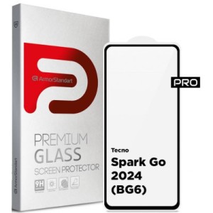 Стекло защитное Armorstandart Pro Tecno Spark Go 2024 (BG6) Black (ARM73614)