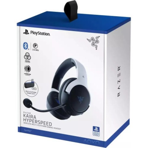 Наушники Razer Kaira Hyperspeed for PS5 Bluetooth White/Black (RZ04-03980200-R3G1)