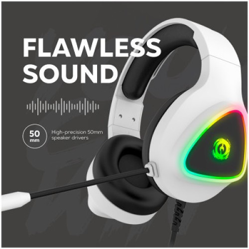 Наушники Canyon GH-6 Shadder Gaming 3.5 мм RGB White (CND-SGHS6W)