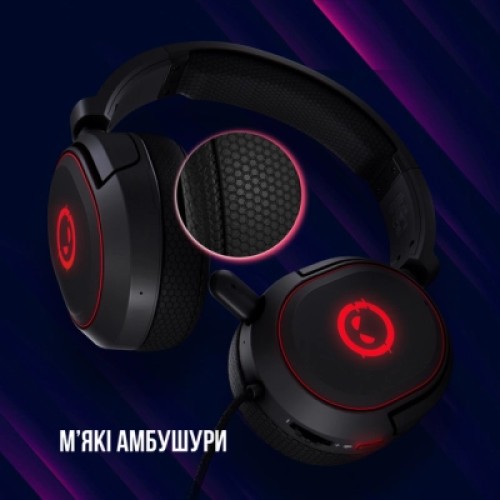 Наушники Lorgar Kaya 460 Gaming RGB USB Black (LRG-GHS460)