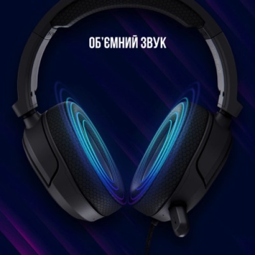 Наушники Lorgar Kaya 460 Gaming RGB USB Black (LRG-GHS460)