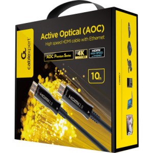 Кабель мультимедийный HDMI to HDMI 15.0m AOC V2.0 4К60Hz Cablexpert (CCBP-HDMI-AOC-15M)