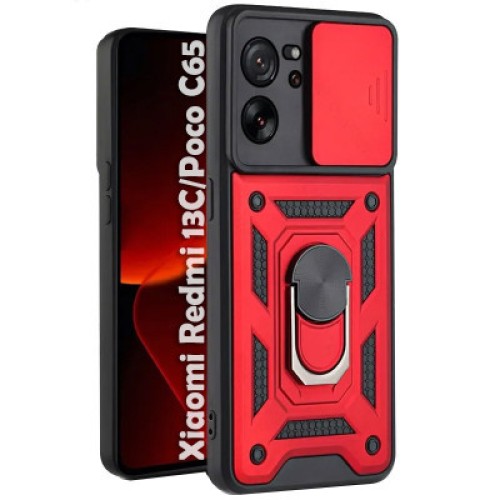 Чехол для мобильного телефона BeCover Military Xiaomi Redmi 13C / Poco C65 Red (710564)