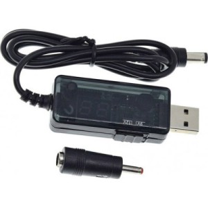 Кабель питания USB-AM to 5.5/3.5mm 9/12V 0.8m Maxxter (UB-DC9/12-0.8M)