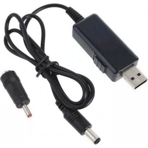 Кабель питания USB-AM to 5.5/3.5mm 9/12V 0.8m Maxxter (UB-DC9/12-0.8M)