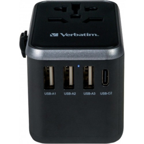 Зарядное устройство Verbatim UTA-04 PD61W (3xUSB-A/2xUSB-C) (49546)