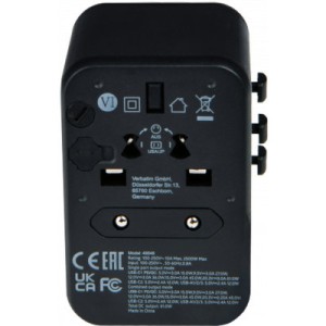 Зарядное устройство Verbatim UTA-04 PD61W (3xUSB-A/2xUSB-C) (49546)