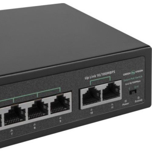 Коммутатор сетевой Greenvision GV-016-D-09+2P