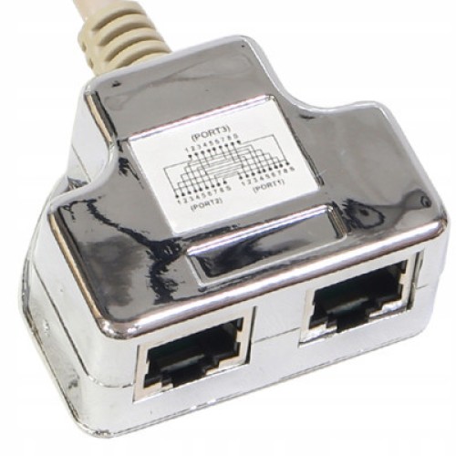 Разветвитель витой пары, UTP, cat.5e, 1*Male/RJ45-2*Femail/RJ45 Hypernet (YT4-U2-U2) Разветвитель витой пары, UTP, cat.5e, 1*Male/RJ45-2*Femail/RJ45 Hypernet (YT4-U2-U2)