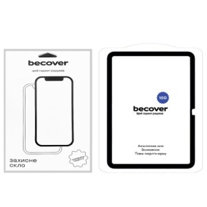 Стекло защитное BeCover 10D Apple iPad 10.9" (2022/2024)/iPad (А16) 2025 11" Black (710576)