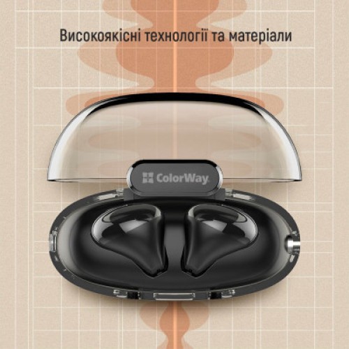 Наушники ColorWay Slim TWS-2 Earbuds Black (CW-TWS2BK)