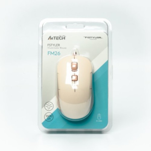 Мышка A4Tech FM26 USB Cafe Latte (4711421991391)