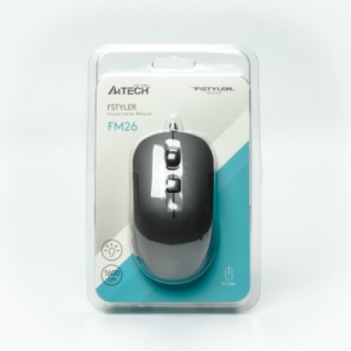 Мышка A4Tech FM26 USB Smoky Grey (4711421991537)