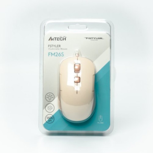 Мышка A4Tech FM26S USB Cafe Latte (4711421993494)