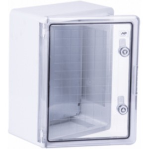 Шкаф настенный ADAL PANO 400х300х220, c прозр. дверцей, IP65, Бокс ударопрочный, ABS пластик (111518)