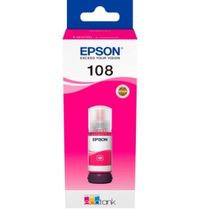 Контейнер с чернилами Epson 108 EcoTank L8050/L18050 magenta (C13T09C34A)