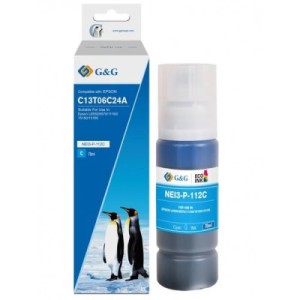 Чернила G&G Epson L15150/15160 Cyan pigm (G&G-C13T06C24A)