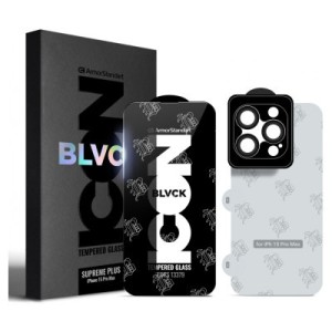 Скло захисне Armorstandart Supreme Set Black Icon Apple iPhone 15 Pro Max (ARM74188)