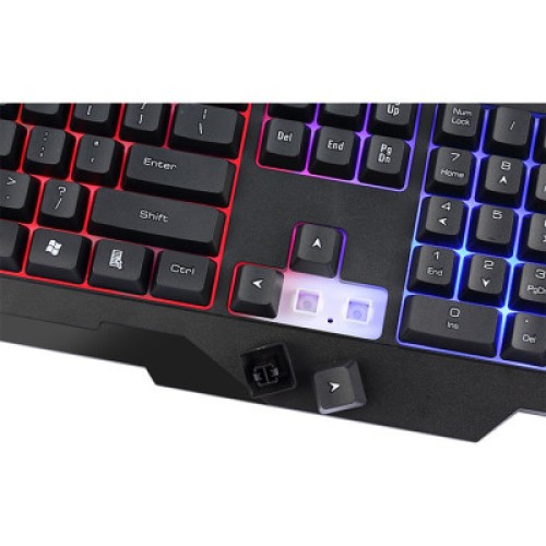 Клавиатура Xtrike ME KB-306 LED USB UA Black (KB-306UA)