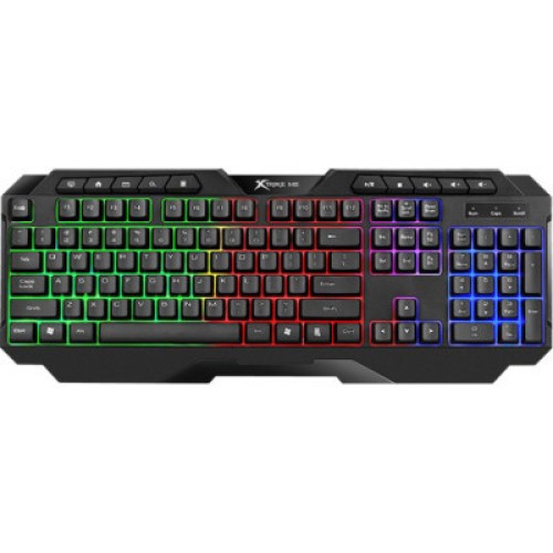 Клавиатура Xtrike ME KB-306 LED USB UA Black (KB-306UA)