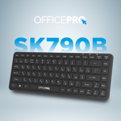 Клавиатура OfficePro SK790B Wireless/Bluetooth Black (SK790B)