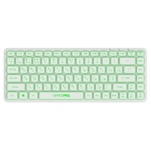 Клавиатура OfficePro SK790W Wireless/Bluetooth White (SK790W)