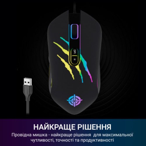 Мышка GamePro GM408 Raptor USB Black (GM408)