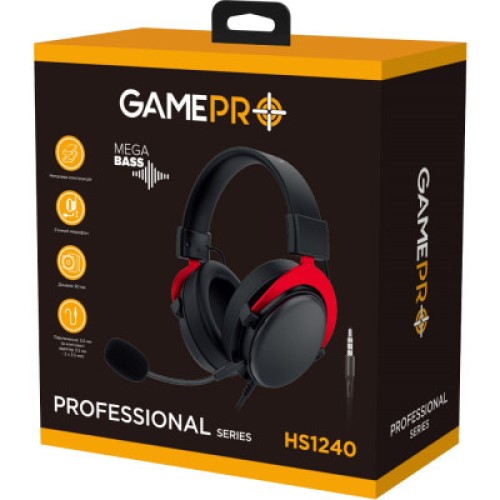Наушники GamePro HS1240 Black/Red (HS1240)