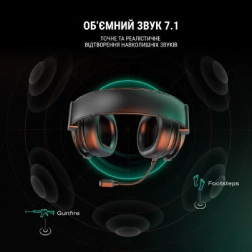 Наушники Fifine H6 RGB 7.1 Black (H6)