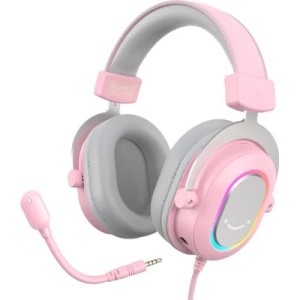 Наушники Fifine H6 RGB 7.1 Pink (H6P)