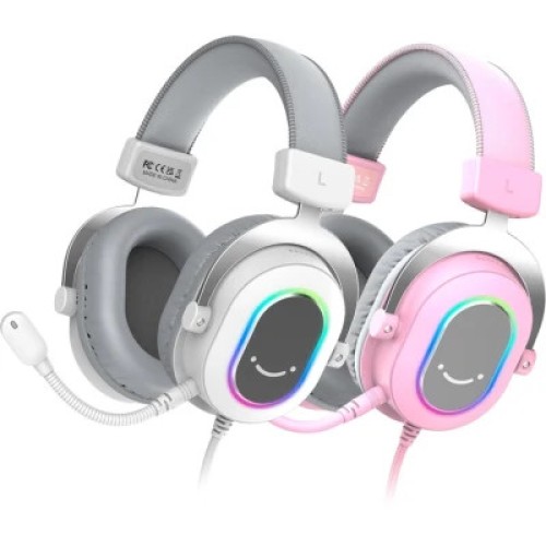 Наушники Fifine H6 RGB 7.1 Pink (H6P)