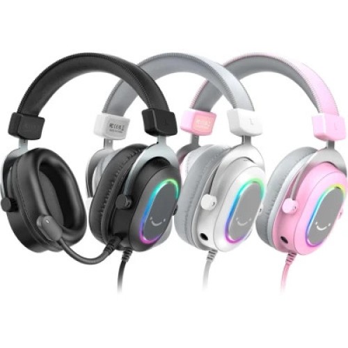 Наушники Fifine H6 RGB 7.1 Pink (H6P)