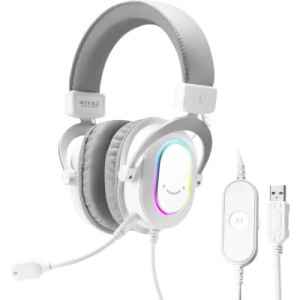 Наушники Fifine H6 RGB 7.1 White (H6W)
