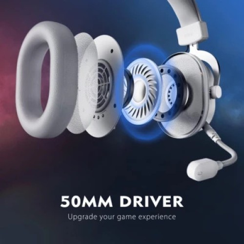 Наушники Fifine H6 RGB 7.1 White (H6W)