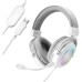 Наушники Fifine H6 RGB 7.1 White (H6W)