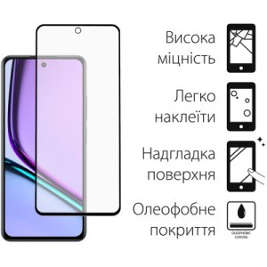 Стекло защитное Dengos Realme C67 (black) (TGFG-340)